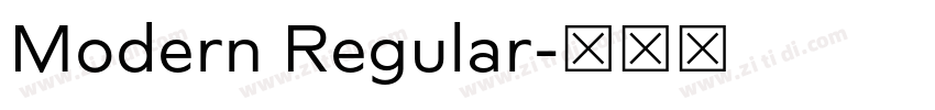 Modern Regular字体转换